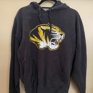 Black Mizzou Tigerhead Sweatshirt